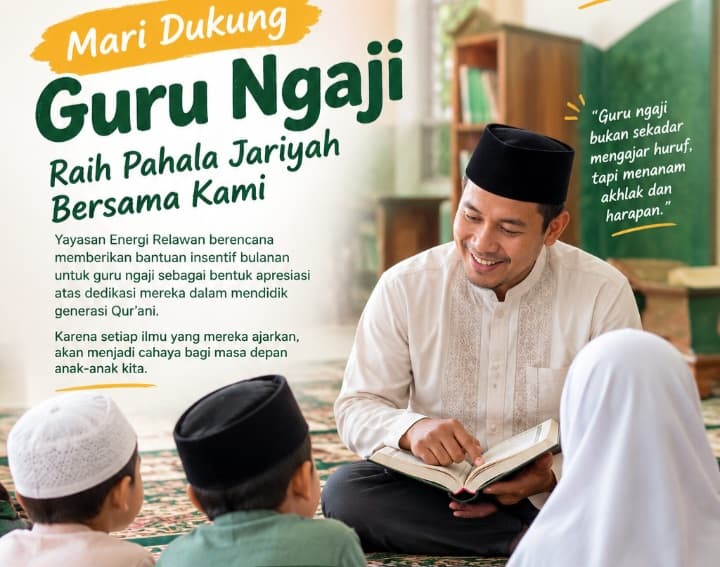 500 Ribu Insentif Guru Ngaji